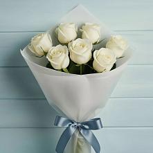 Букет 7 Белых роз Эдлесс Лав в Степыгино