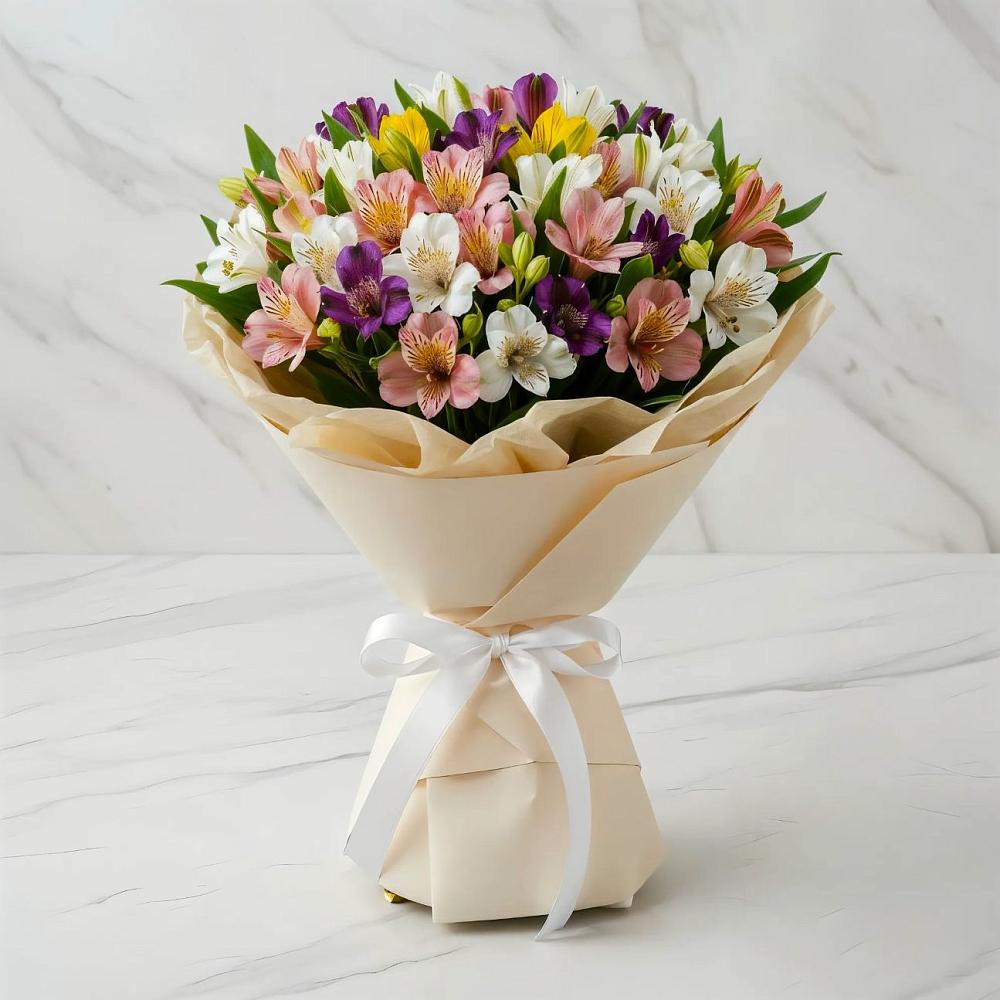 Букет цветов из: Альстромерии в Степыгино