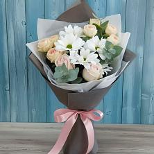 Букет цветов из:  Хризантемы и Розы в Степыгино