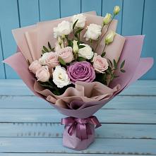 Букет цветов из:  Розы и Лизиантусы в Степыгино