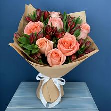 Букет цветов из:  Розы и Альстромерии в Степыгино