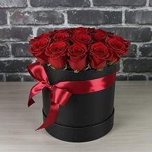 Цветочная композиция из Розы в шляпной коробке #REPLACE_PRED# Степыгино