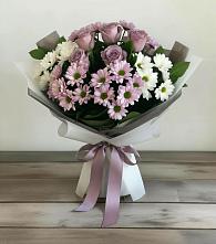 Букет цветов из:  Хризантемы и Розы в Степыгино