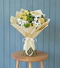 Букет цветов из:  Хризантемы и Розы в Степыгино